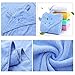 Baby Hooded Toddler Towel with Bear Ear- Soft and Thick 100% Cotton Bath Set for Kids Girls Boys Infant and Toddler, Good Choice (Blue)
