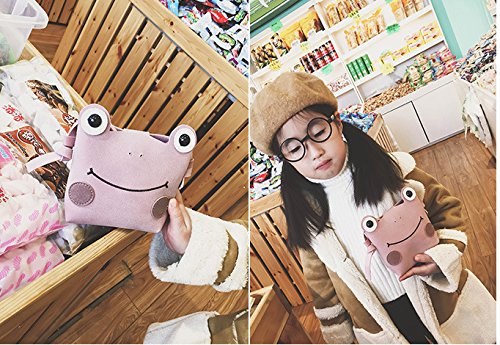 Kids Toddlers Cute Frog Design Mini Shoulder Bags Crossbody Handbags Small Phone Candies Cash Card Tissue Holder Case Purse Clutch Wallet, Great Birthday Christmas Gift for 2-8 Yrs Girls Boys