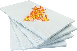 4 Packs Tabletop Fire Pit Ceramic Wool for Tabletop Firepit Bowl to Extend Burn Time,Firepit Ceramic Fiber Insulation Cotton 
