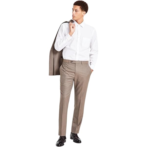 lauren ralph lauren men's classic-fit ultraflex stretch check dress pants Lauren Ralph Lauren Mens Classic Fit Dress Suit Pants Navy Plaid 32 x 30