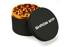 SKROM MYP Spice Grinder for Manual Aluminum 3.0 Inch Black & Gold
