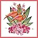 Cross Stitch Counted Kits Stamped Kit Cross-Stitching Pattern for Home Decor, 14CT Pre-Printed Fabric - DIY Art Crafts & Sewing Needlepoint Kit(Printed Kits,Flamingo)