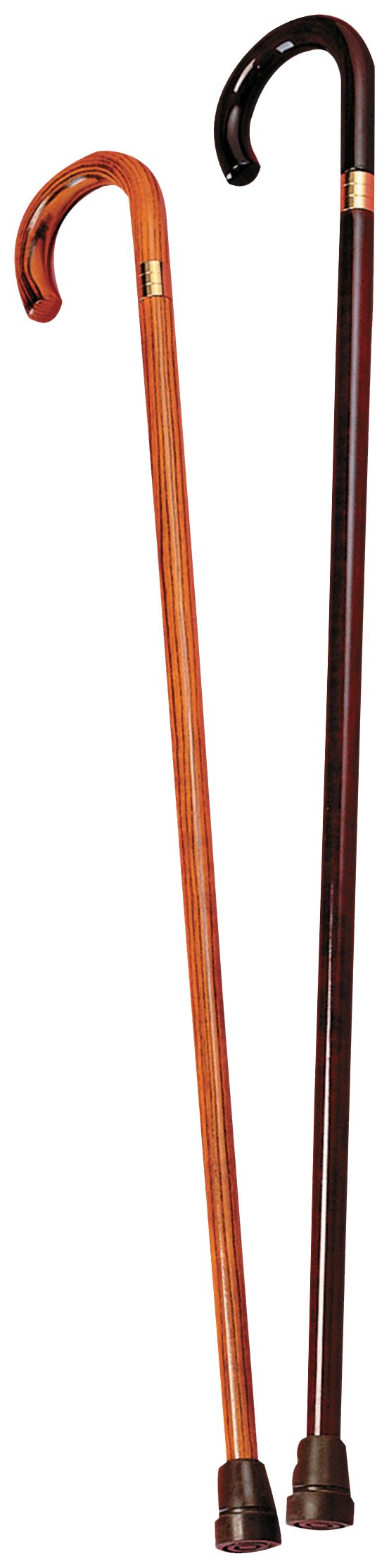 HOMECRAFT - Bastón con mango redondeado, color marrón oscuro