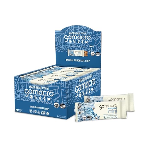 GOMACRO MACROBAR MINI ORGANIC VEGAN SNACK BARS –...