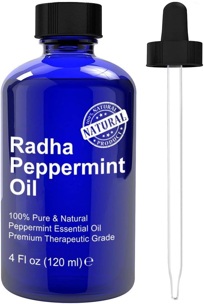 Peppermint Essential Oil 4 oz - 100% Pure & Natural Mentha Peperita Therapeutic Grade