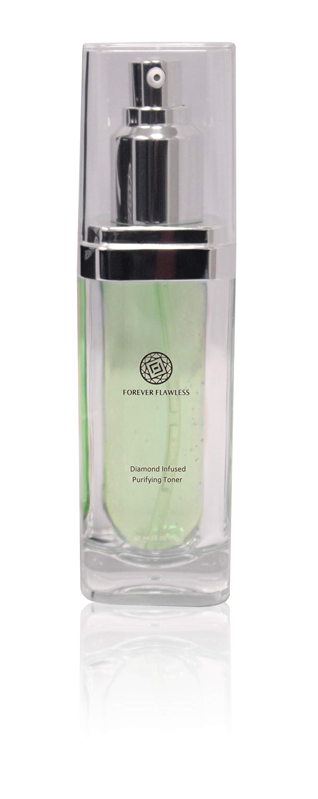 Forever Flawless Exfoliating Facial Toner With White Diamond Powder and Aloe Vera FF16, Enhance Skin Elasticity and Firmness, Cleanse and Close Pores (2.03 fl oz)