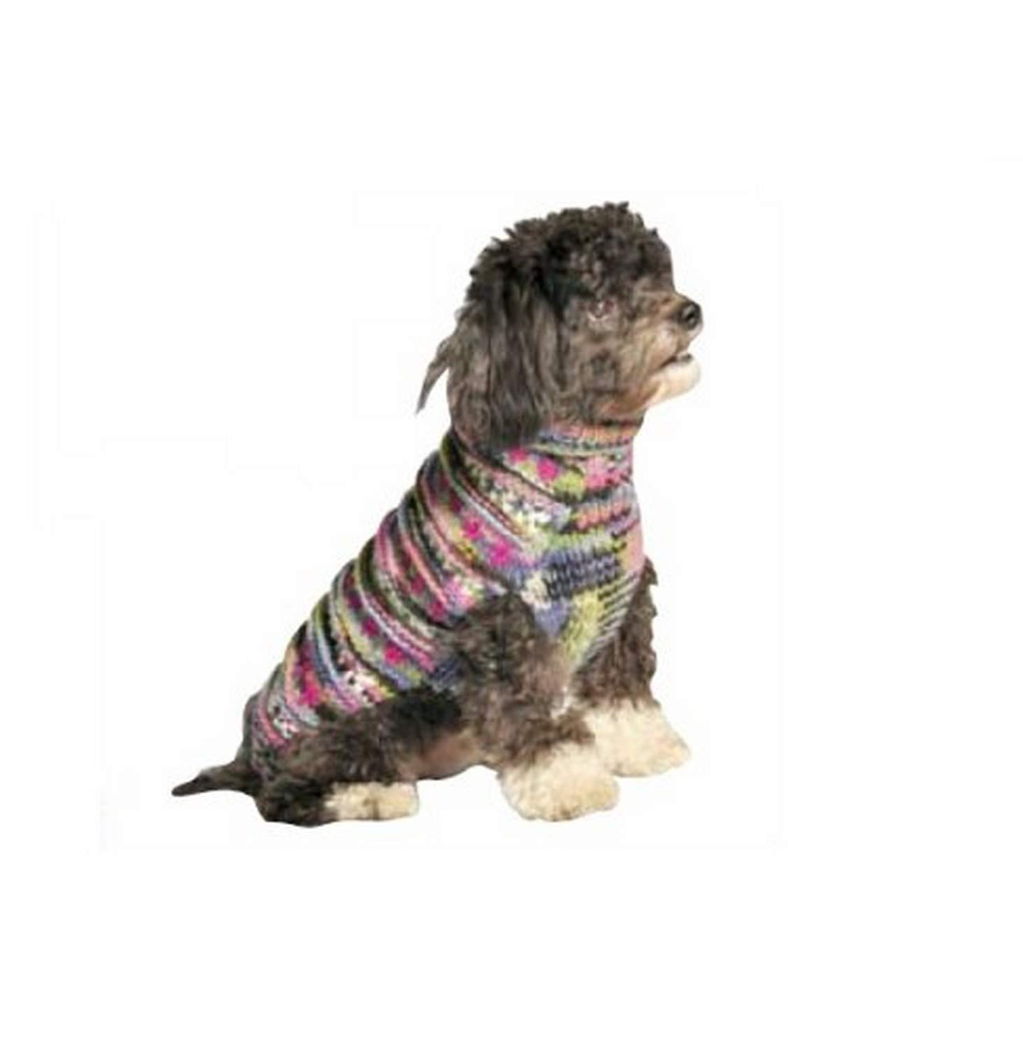 Chilly Dog Woodstock Sweater, 2X-Small, Purple