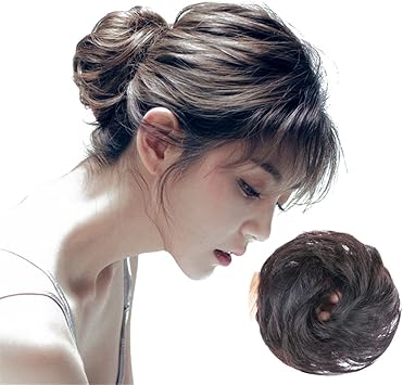 Yair Yangtze Scrunchie Updos Real Human Hair Hairpiece Curly Messy