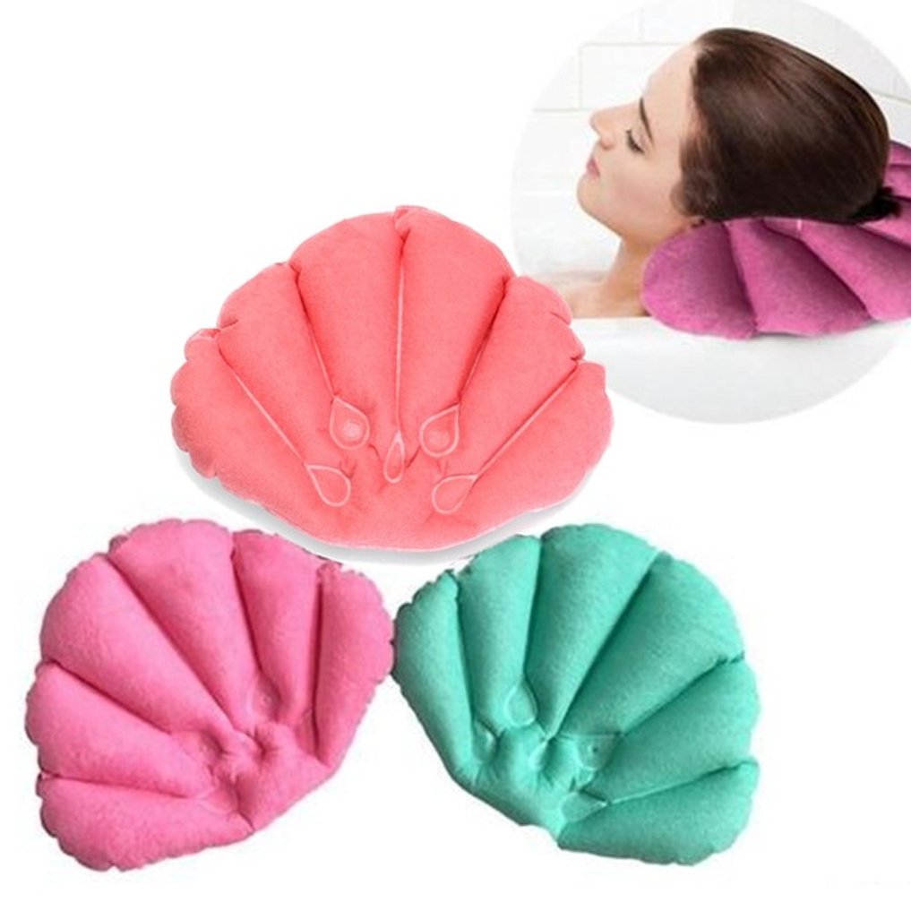 Amazon Com Bathtub Headrest Bath Tub Pillow Rest Cups Shell