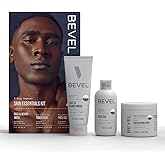 Bevel Skin Care Set, Includes Face Wash with Aloe Vera, Glycolic Acid | Tackles blemishes, bumps and discoloration, kit includes face wash, glycolic acid pads and moisturizer for all skin types