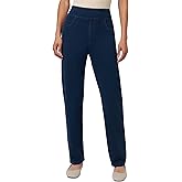 HUE Women's Super Soft Stretch High Rise Straight Leg Denim Leggings