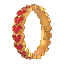 Enso Rings Hearts Accent Silicone Ring Collection
