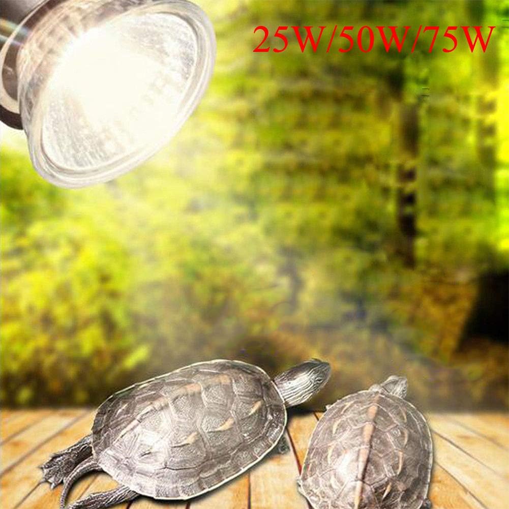 Cathery 25/50/75W Full Spectrum UVA UVB Heat Emitter Lamp Bulb Light for Reptile Brooder