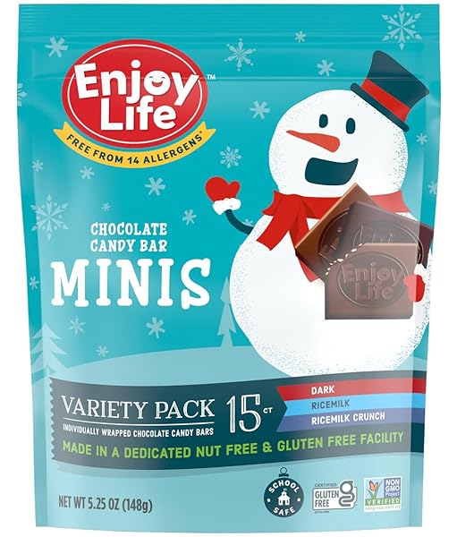 ENJOY LIFE WINTER CHOCOLATE MINIS VARIETY PACK – 15 BARS