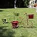 YK Decor 18.5×27.5×9.75″ Tricycle Plant Stand Flower Pot Holder Terrace Nostalgic Bicycle Metal Planter Stand Indoor Outdoor Home Garden Yard Decor for Plant Loversthumb 4