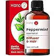 H'ana Peppermint Essential Oil - 100% Pure and Natural Peppermint Oil for Hair, Skin, and Diffusing - with a Cool, Fresh Sensation and Can Refreshes Quickly (1 Fl Oz)