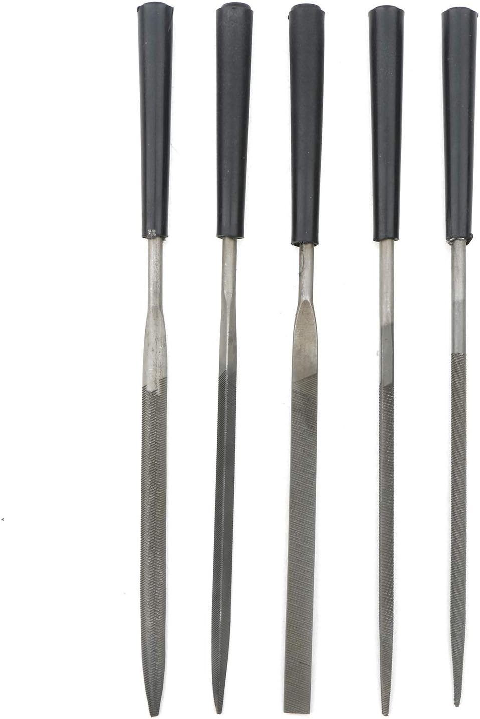 Unxuey5Pcs Set 3x140mm Needle Files Set DIY Wood Rasp Files Grinding Hand File Tools for Jewelry Metal Glass Wood Carving