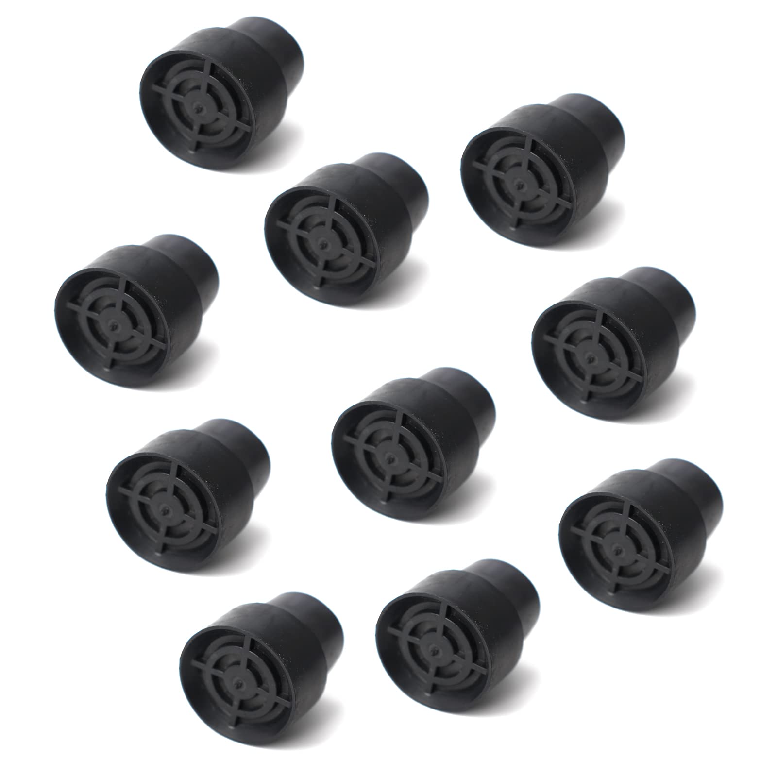 BEITESI Replacement Mini Trampoline Leg Cap Tips Trampoline Leg Cap Chair Leg Caps Replaceme nt Rubber Cap Tips Floor Pads for Mini Trampoline（Black）(10pack)