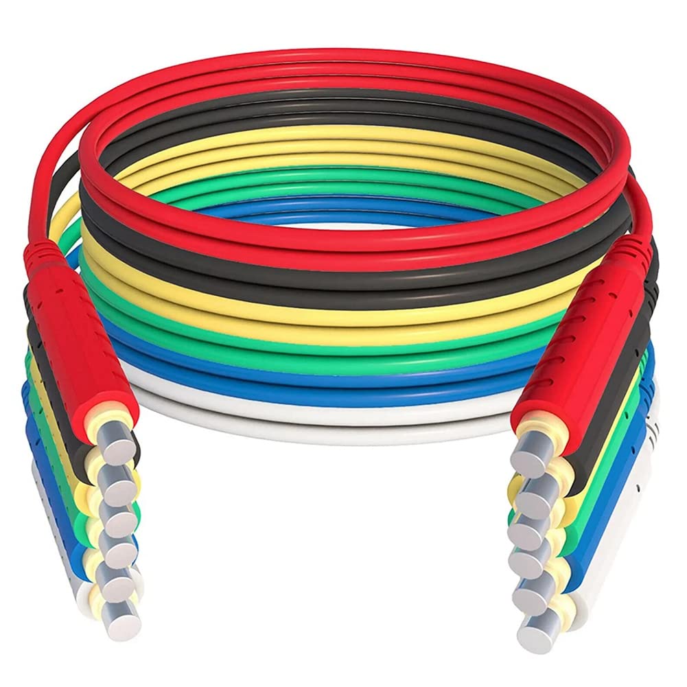 Hopbucan 6PCS Magnetic Test Leads Silicone Soft Flexible Jumper Test Wires 30VAC 5A 3.3Ft T10005 Sensors Switches