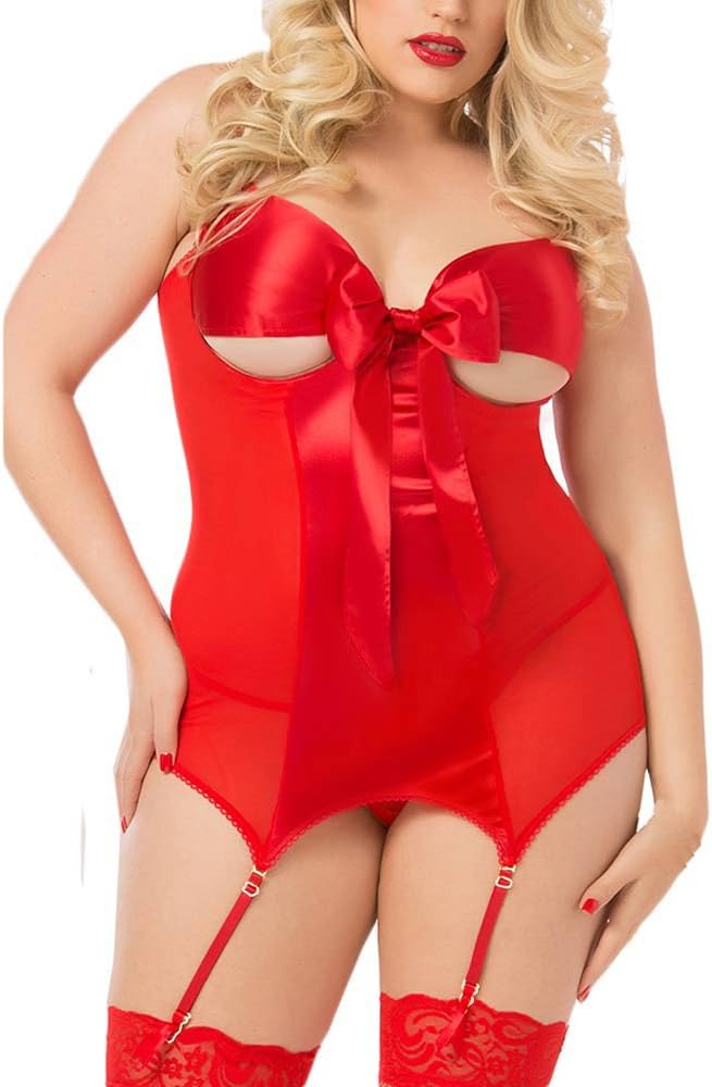 KaloryWee Lingerie Fashion Women Sexy Leather Lingerie Bandage Bodysuit Nighterdres Nightgown