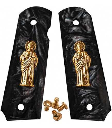 Amazon.com: 1911 Gun Grips Santa Muerte Grim Reaper Cacha : Sports