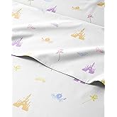 Kids Full Size Princess Bed Sheets - 4 Piece Kids Princess Sheet Set - Castle Themed Bedding - Ultra-Soft, Cute & Cozy - Breathable & Machine Washable - Rose Bed Set for Boys, Girls, Teens & Toddlers