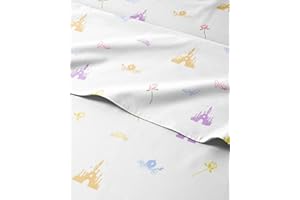 Kids Princess Full 4 Piece Sheet Set - Boys, Girls, Teens, Toddler - Easy Fit Deep Pockets - Breathable, Hotel Quality Beddin