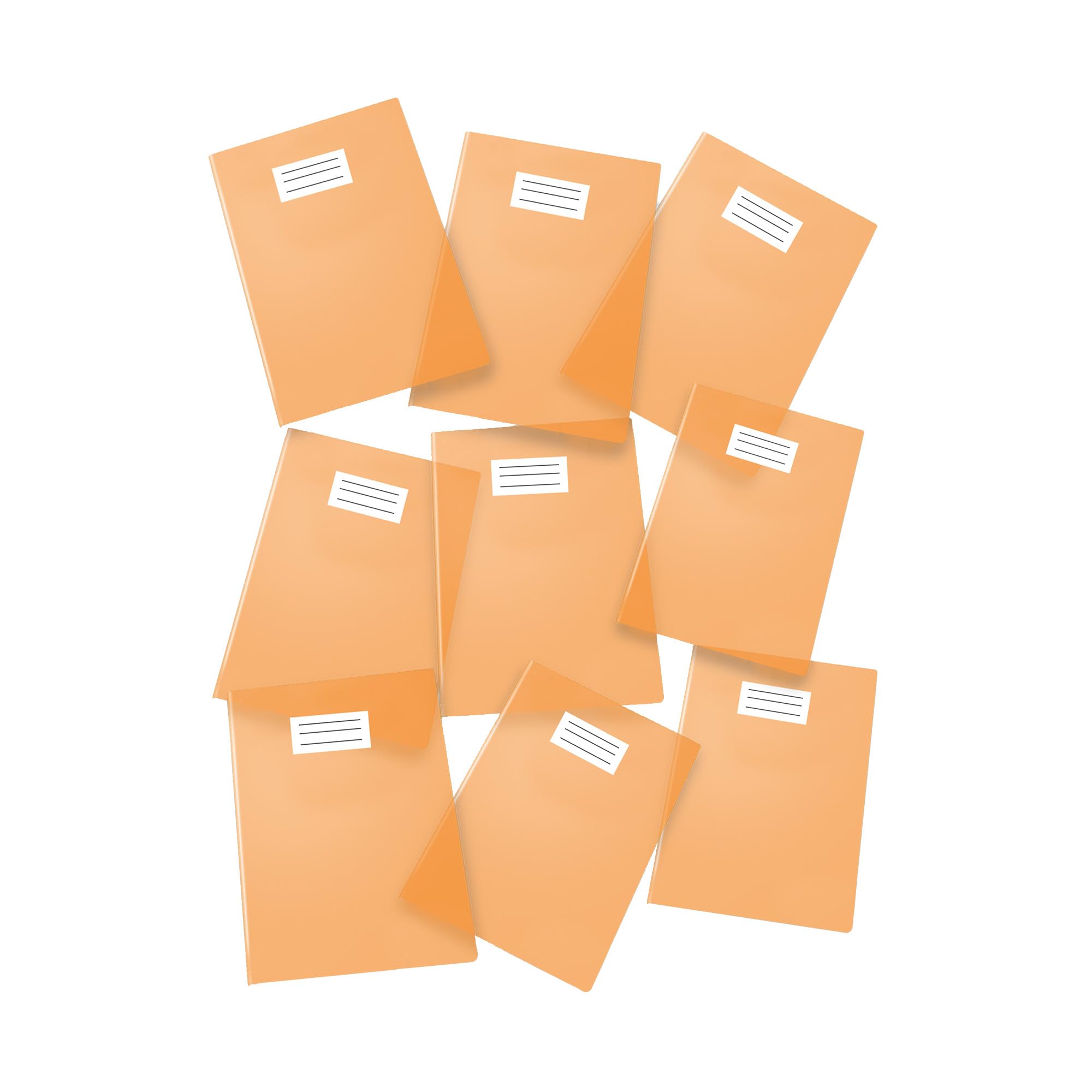 Pack of 25 Maxi Cover/Notebook Cover, Coloured, Transparent, f.to A4 - Orange — image 1