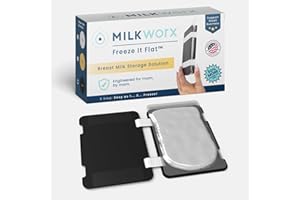 MILKWORX Freeze It Flat Breastmilk Freezer Organizer and Breast Milk Flattener - Breast Milk Freezer Storage Organizer