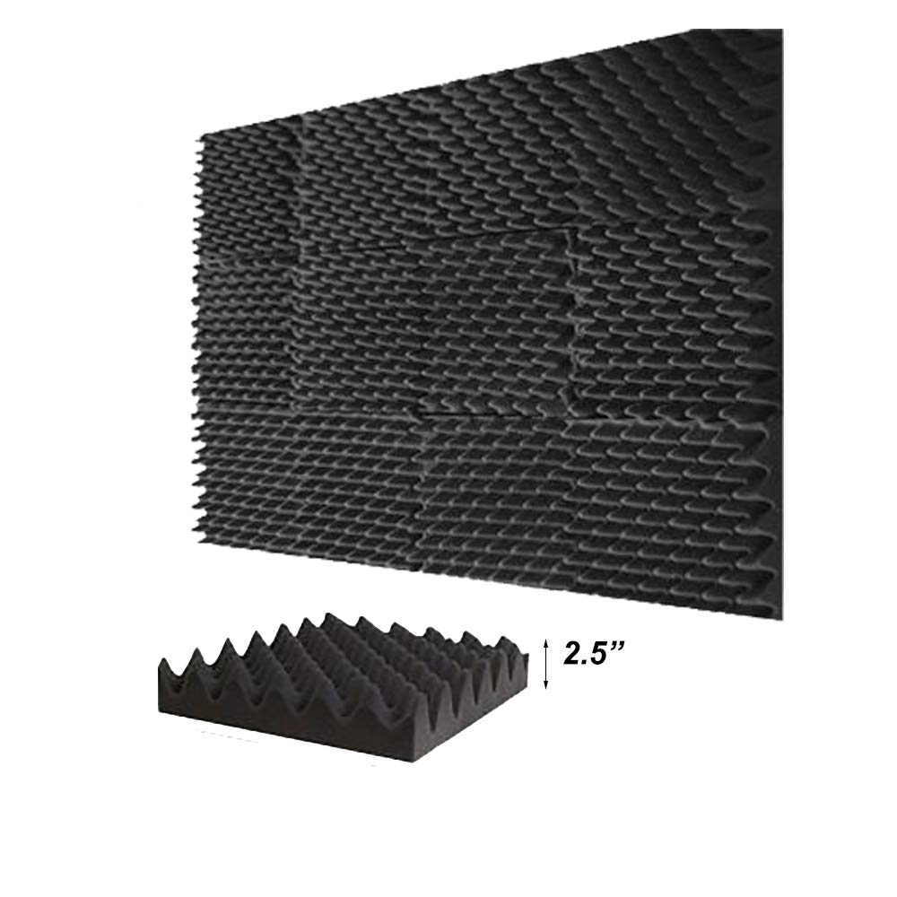 (12 Pk) 3"x12"x12" Blocks Size Soundproofing Foam Acoustic