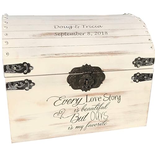 Amazon Com Lockable Secured Distressed Card Box Rustic Wedding Decor Wedding Card Box Rustic Wedding Card Box Wedding Chest Card Holder Handmade