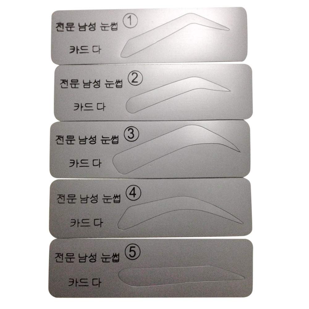 Ktyssp 5 Styles Grooming Eyebrow Stencil Brow Card Card Drawing Make-Up Template