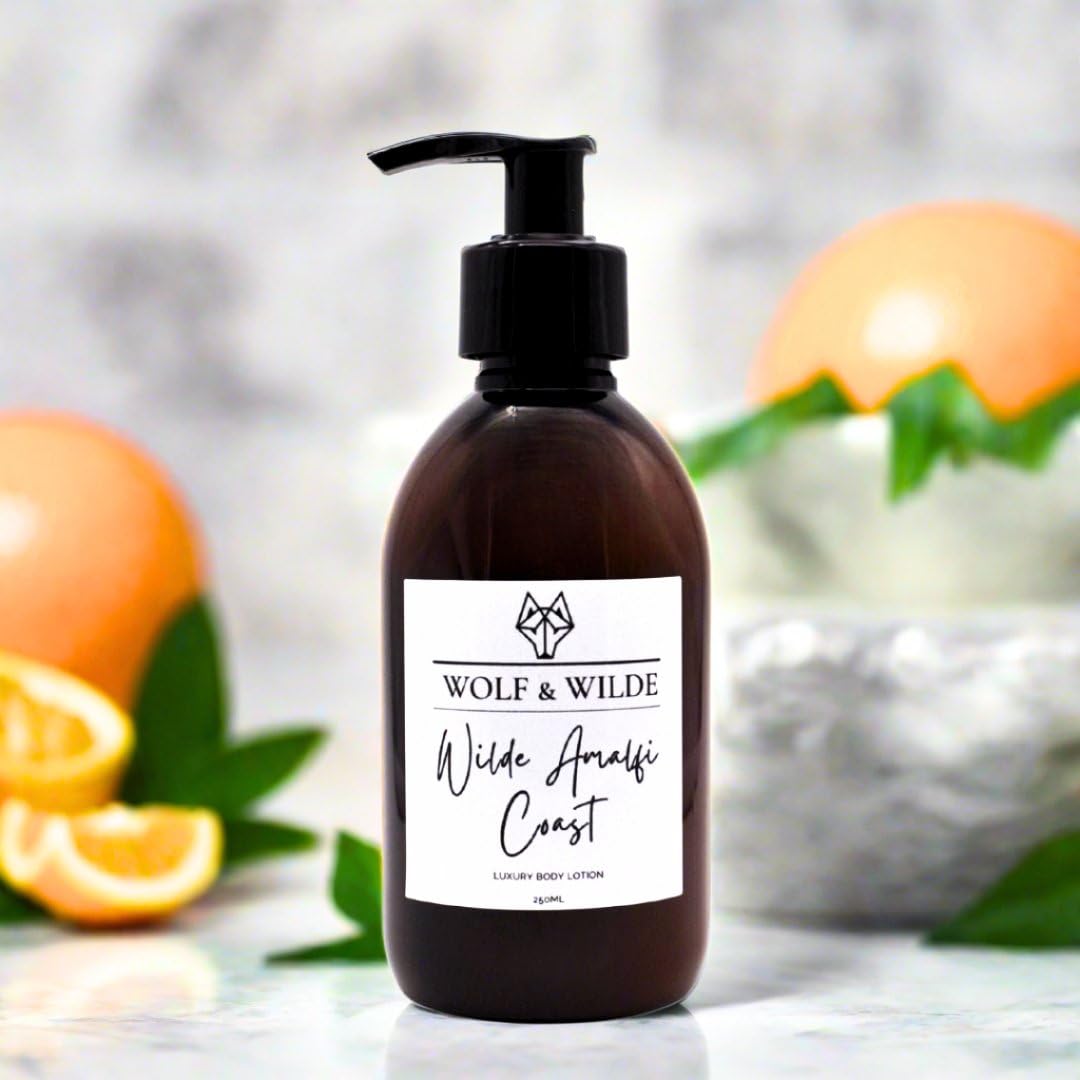 Wilde Amalfi Coast Luxury Body Lotion 250ML. Made With Vitamin E. Vegan Friendly & Cruelty Free