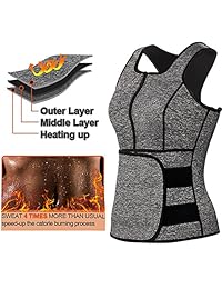 LODAY - Chaleco de neopreno para mujer con cinturón ajustable