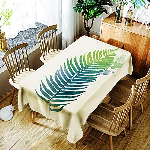 YIHAK Polyester Fiber Waterproof Tablecloth Fresh and Elegant Decorative Tablecloth R 150X210cm/59X83In