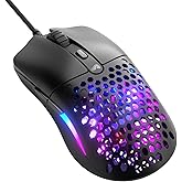 GLORIOUS Model O Eternal Ultralight RGB Gaming Mouse - Wired - 55g Lightweight - Customizable RGB Lighting - 6 Programmable B
