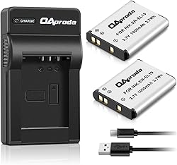 OAproda 2 Pack EN-EL19 Battery and Rapid USB