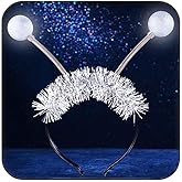 DRESBE Light Up Alien Headband LED Space Headbands Glow Antenna Hair Accessories for Women