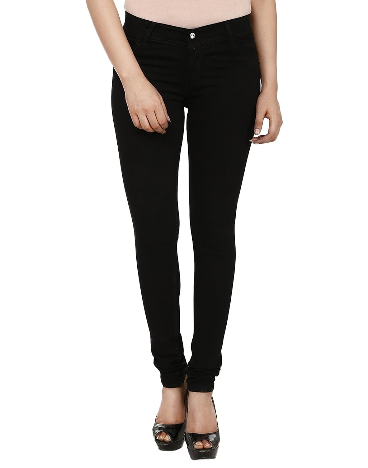 bhurat's black casual denim for women