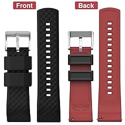 Ritche 24mm Silicone Watch Bands Quick Release