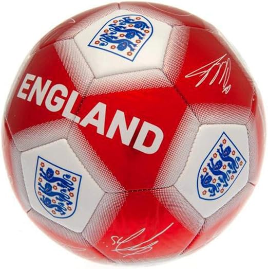 England Red White Signature Ball Size 5 Amazon.co.uk Clothing