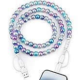 for iPhone Charger Cord Beaded Charging Cord 4 in 1 Charging Cable 3.3FT [MFi Certified] USB C Cable Beaded Phone Fast Charger for Girls Women for iPhone 17/16/15/14/, for iPad 10th for Most Devices