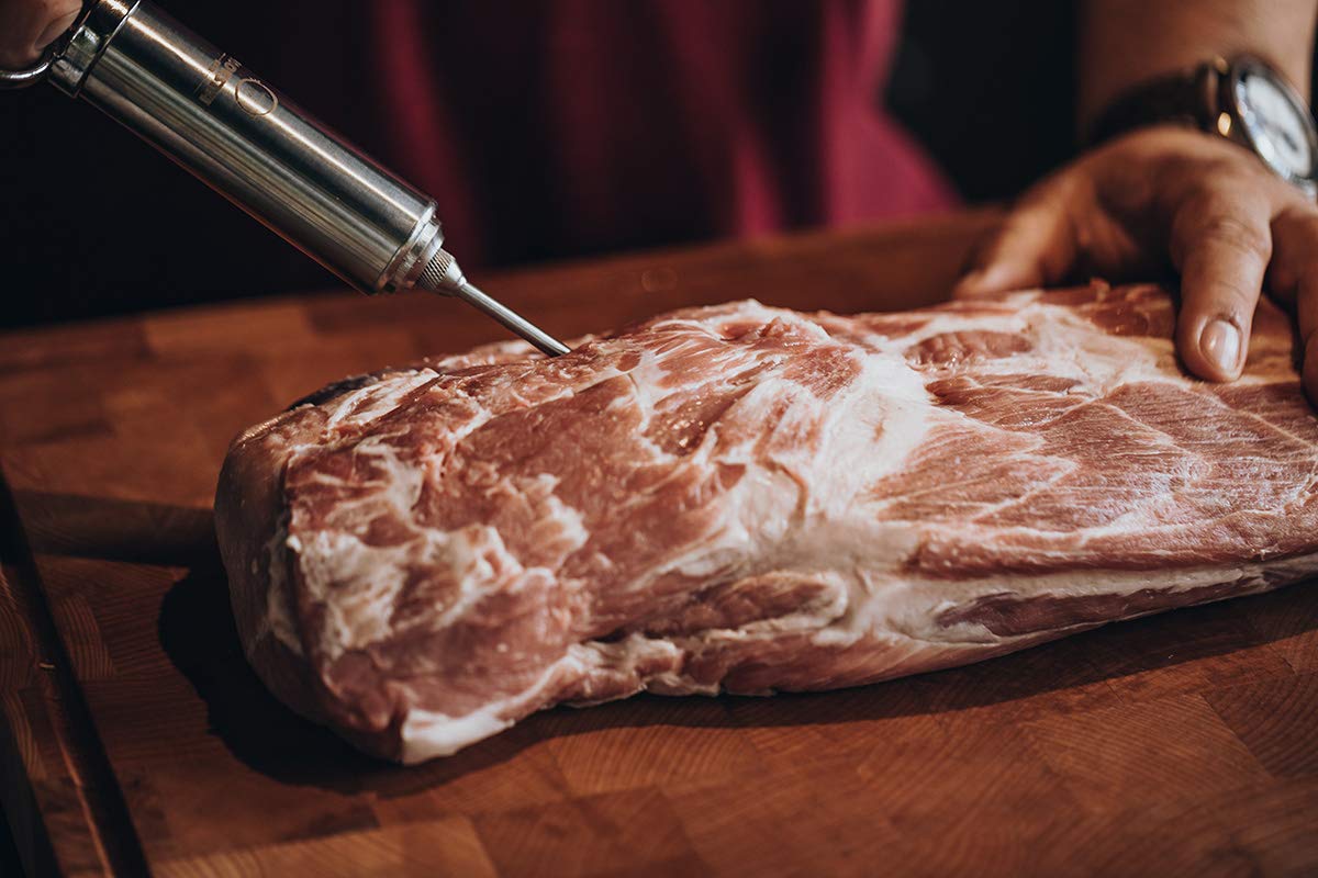 MOESTA-BBQ 10396 Spritze No.1 - Edelstahl Bratenspritze inkl. 5 Nadeln für alle Anwendungen - Edelstahl Marinadenspritze 4