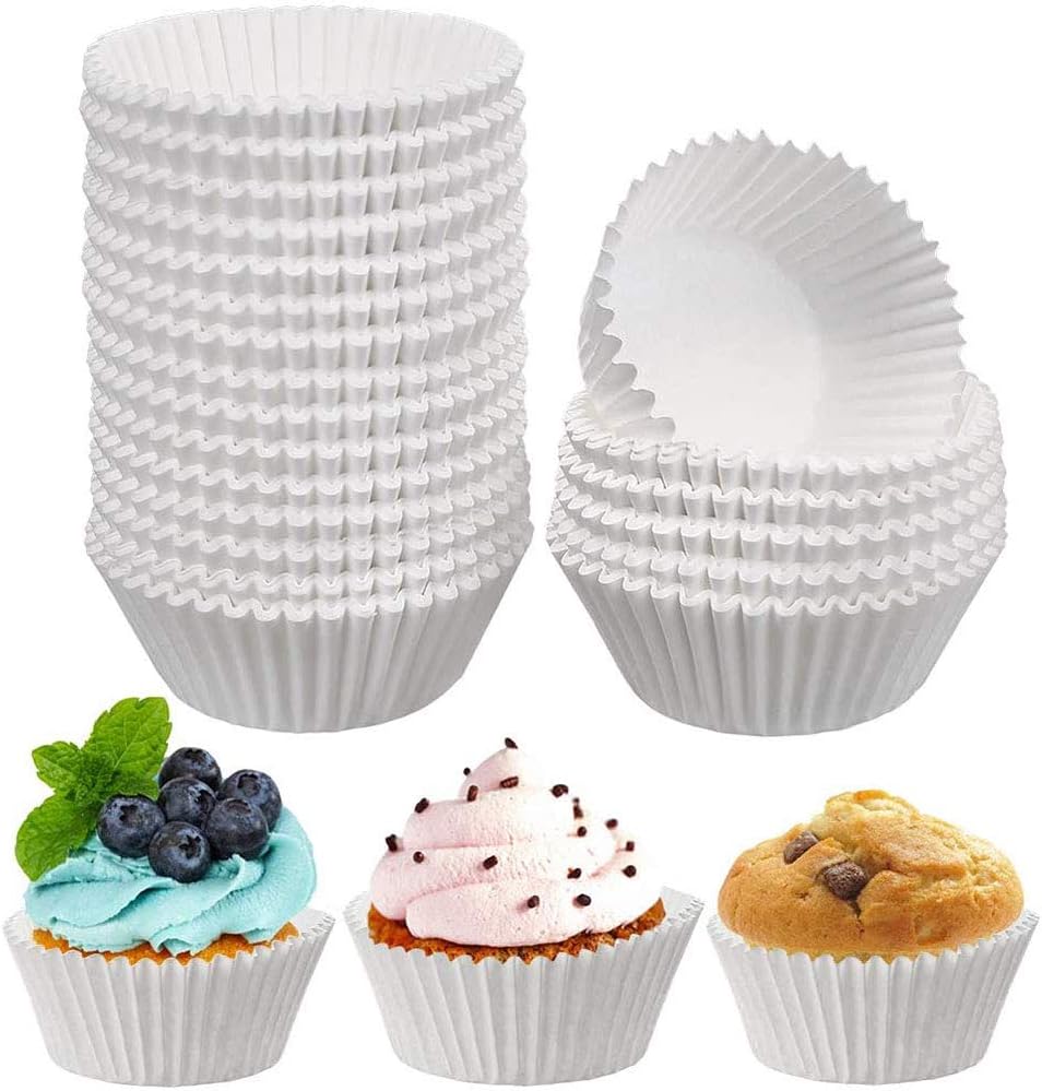 Smart Baking 200 Pack Non-Stick Paper Muffin Cases Liners and Cupcake Moulds (200 Pack) The Colour May be Varied