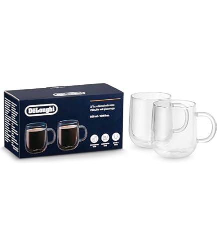 デロンギ De'Longhi コーヒー豆　グラス セット Amazon.com | DeLonghi Coffee Connoisseur Glasses (set of 6): 2