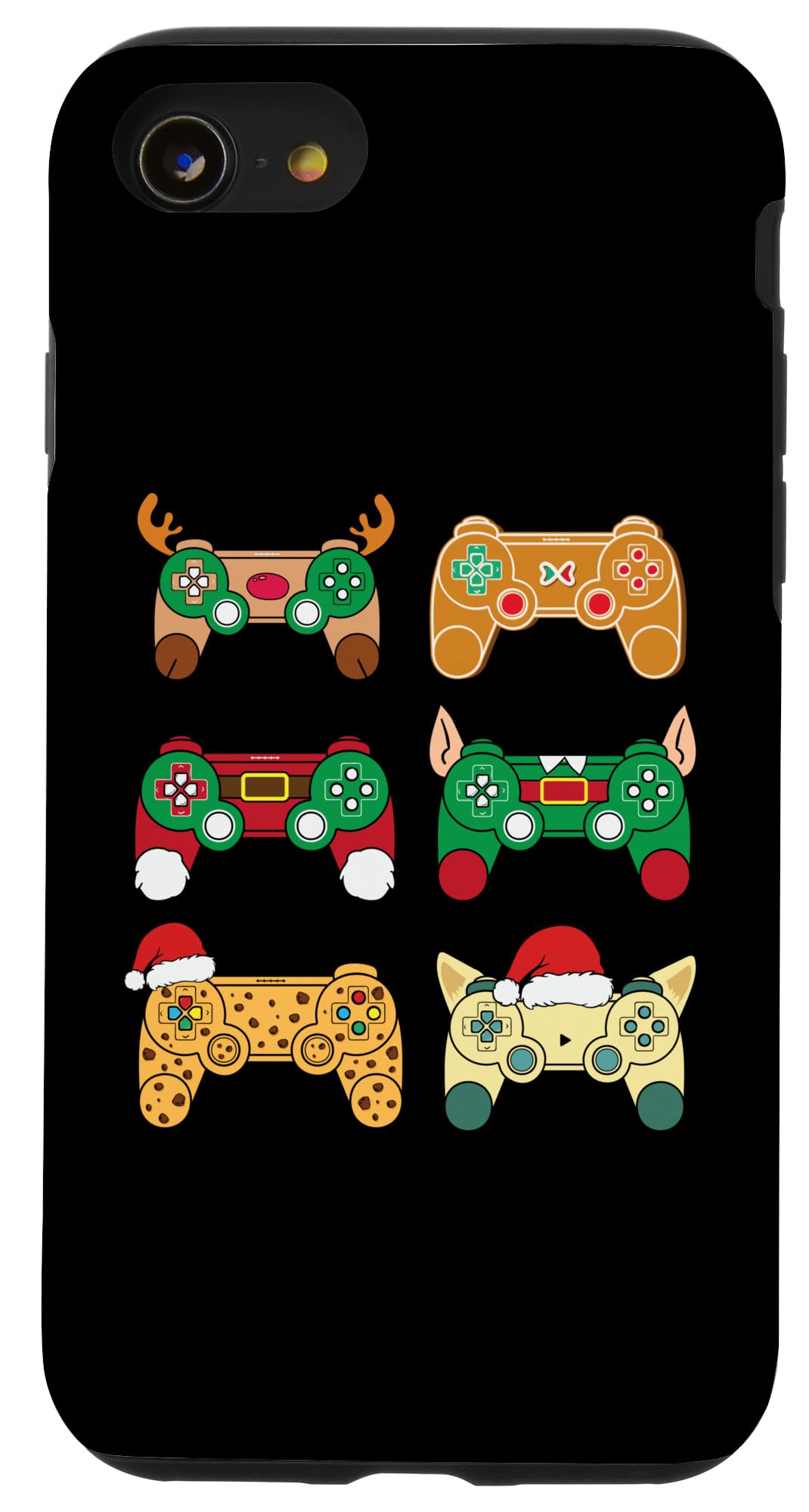 iPhone SE (2020) / 7 / 8 Gaming Controllers Christmas Santa Elf Xmas Gamer Boys Kids Case