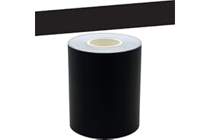 Black Straight Rolled Border Trim