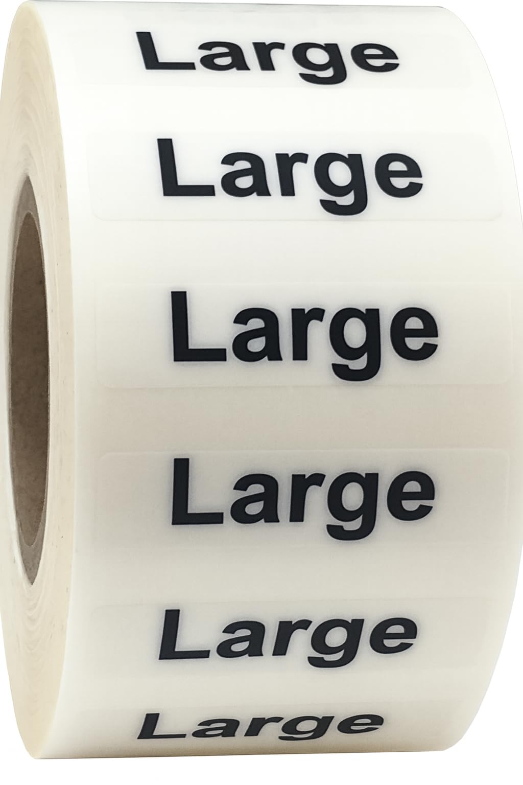 Standard Clear Large Size Strip Labels for Retail Shirts 31.8 x 127 mm 1.25 x 5 Inch Wide 125 Count