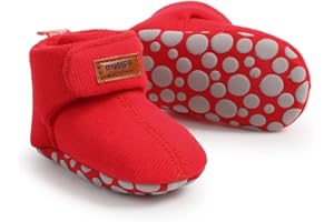 QWZban Baby Booties Infant Newborn Boys Girls Slippers Warm Crib Sock Shoes Indoor First Walkers Prewalker