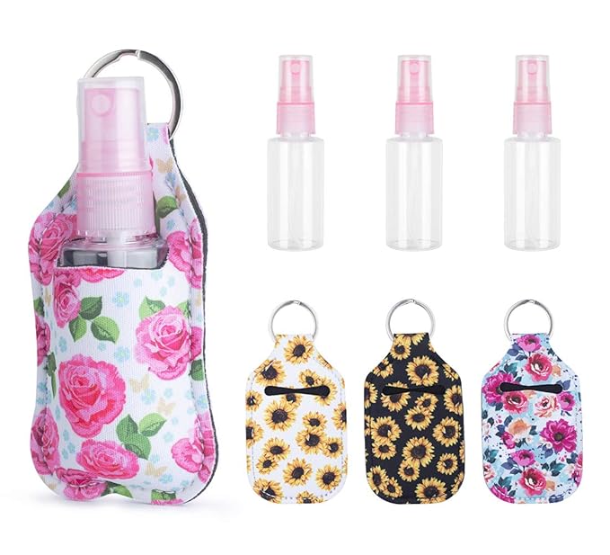 Hzran Portable Travel Spray Bottle, Leak Proof Plastic